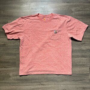 Carhartt Men's Heavyweight Pocket T-Shirt - Pink
